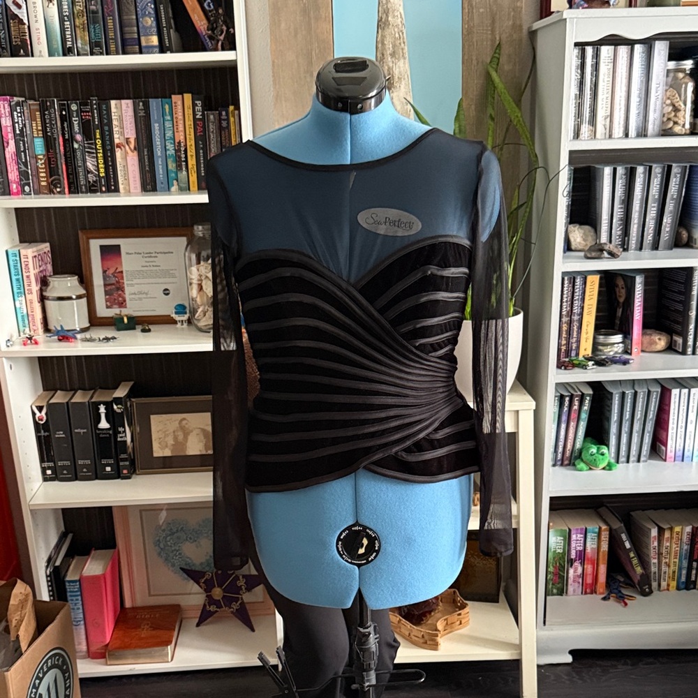 Signature Black Sheer Blouse